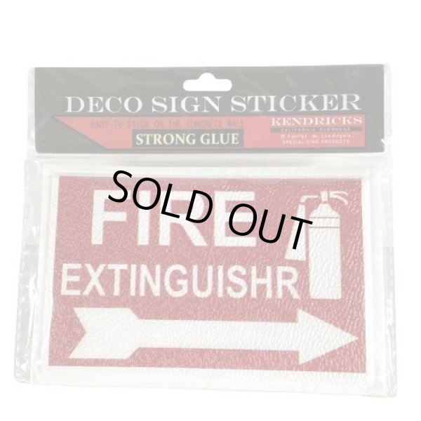 画像1: FIRE EXTINGUISHR |DECO SIGN STICKER |立体シール ステッカー (1)