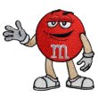 画像1: エムアンドエムズ｜ｍ＆ｍ’ｓ|レッド２|ワッペン (1)