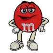 画像1: エムアンドエムズ｜ｍ＆ｍ’ｓ|レッド１|ワッペン (1)