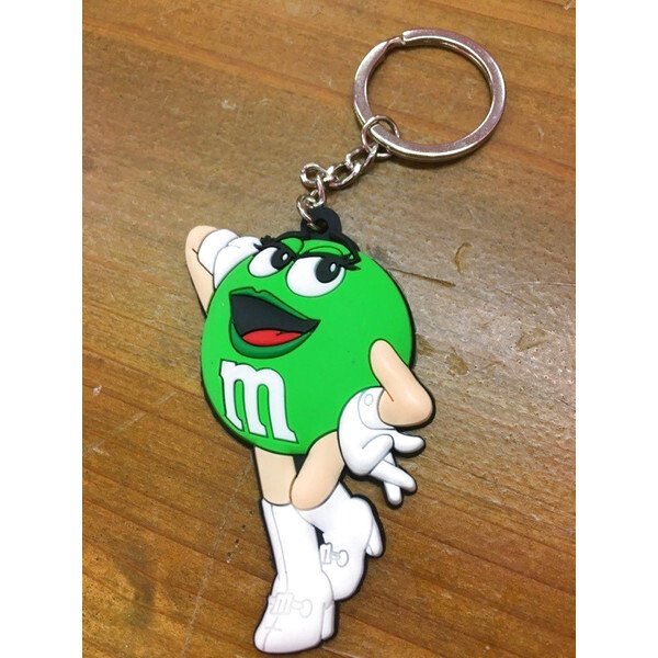 画像1: エムアンドエムズ｜ｍ＆ｍ’ｓグリーン|ラバーキーホルダー (1)