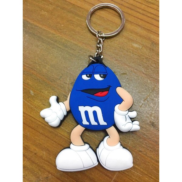 画像1: エムアンドエムズ｜ｍ＆ｍ’ｓブルー|ラバーキーホルダー (1)