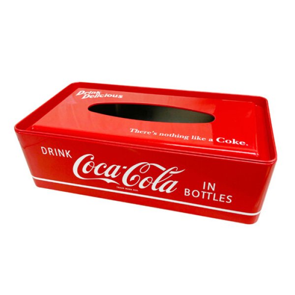 画像1: COCACOLA｜コカ・コーラ |レッド｜ティッシュケース (1)