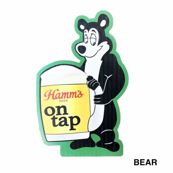 画像1: Hamm'sBeer|ウッドサインボード|木製看板大 (1)