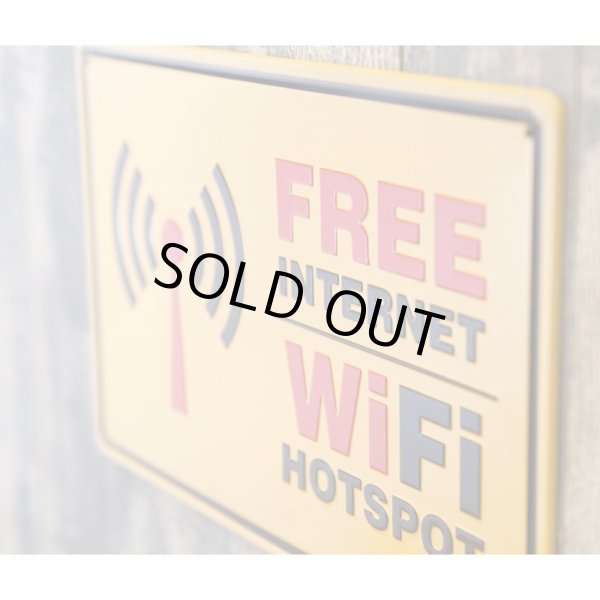 画像5: FREE WIFI  |メタルエンボスプレート (5)