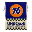 画像1: UNOCAL76｜ユノカル76 オイル缶柄｜巾着袋 (1)