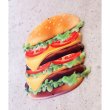 画像3: Real Double Cheese Burger|リアルダブルチーズバーガー|アンティークエンボスプレート (3)