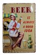 画像1: BEER GOOD IDEA｜American  Girl|メタルエンボスプレート (1)