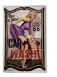 画像1: ルート66|CAR WASH｜American  Girl|メタルエンボスプレート (1)